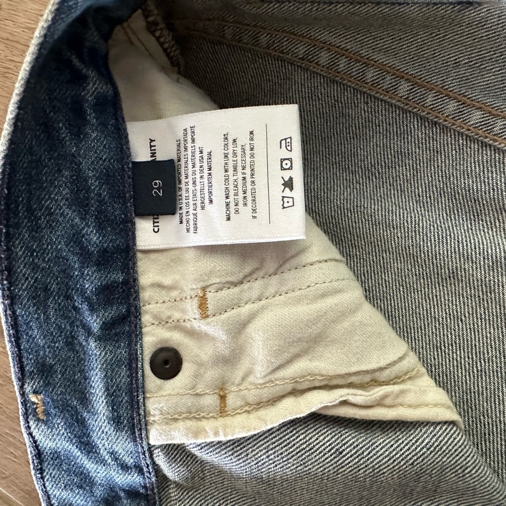 Citizens Of Humanity Light Blue Straight Leg Jeans - Picture 5 of 5